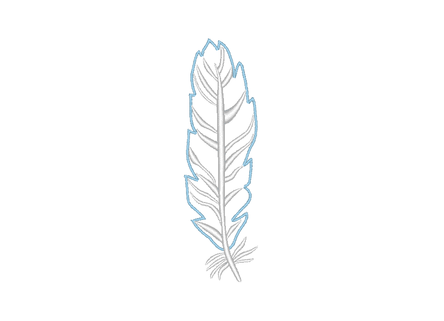 羽根②の刺繍データ