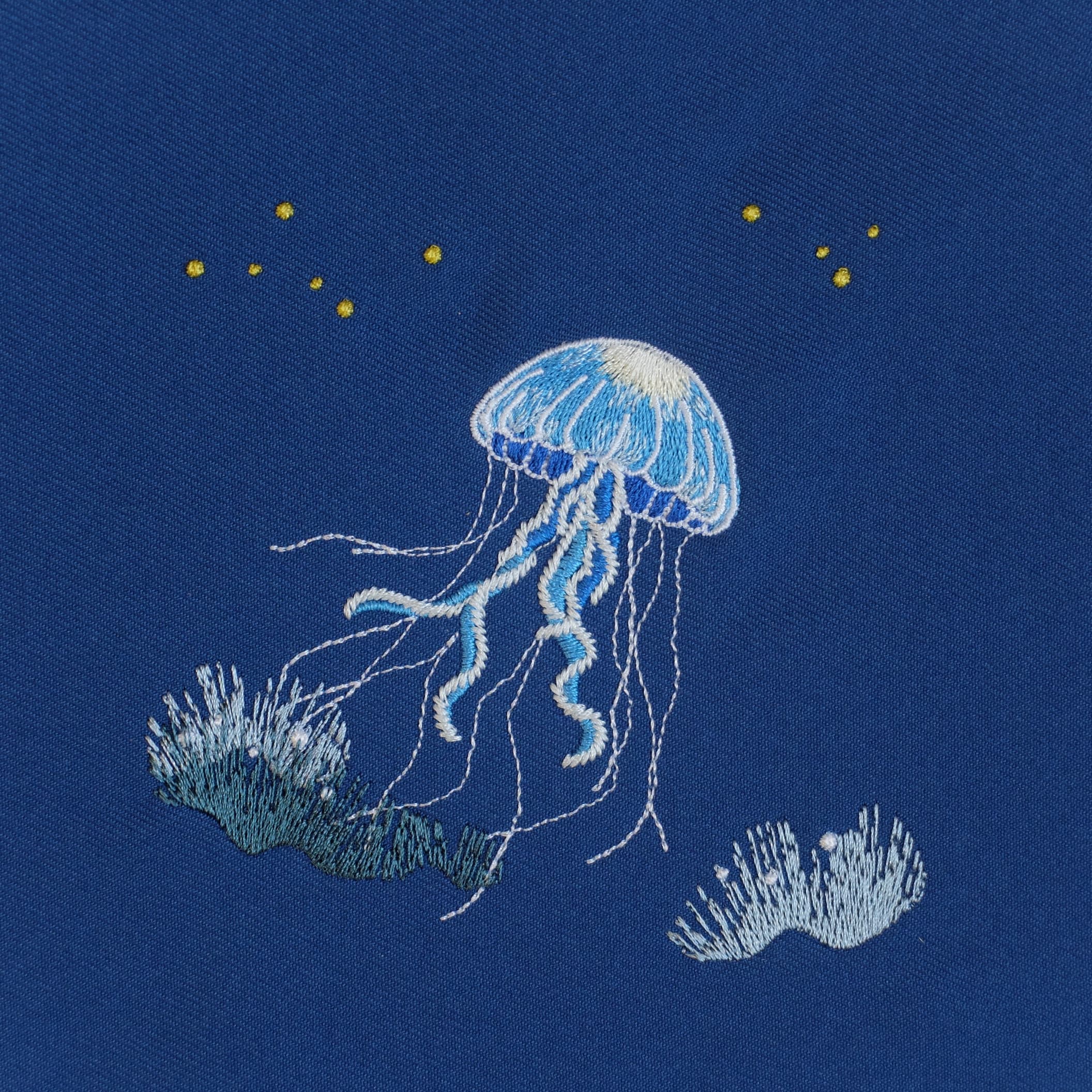 クラゲの刺繍データhover時